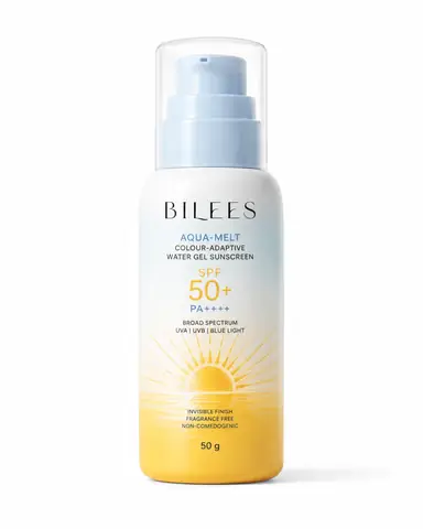 BILEES Aqua-Melt sunscreen bottle